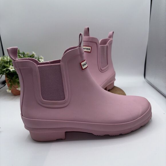 Hunter Short 5.5" Tall Rain Boots Rubber Pink- Women’s Size 4B/5G (US) Outdoor - Picture 11 of 16